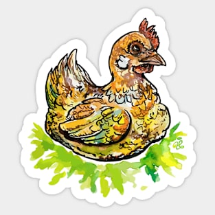 Hen's Nest Sticker